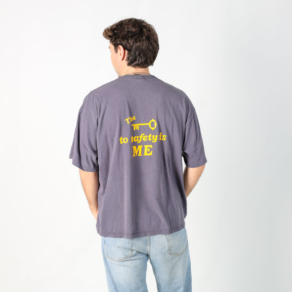 Navy Blue 90s T-Shirt (XL)